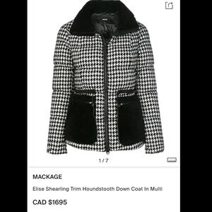 Mackage Elise Shearling Trim Puffer Coat